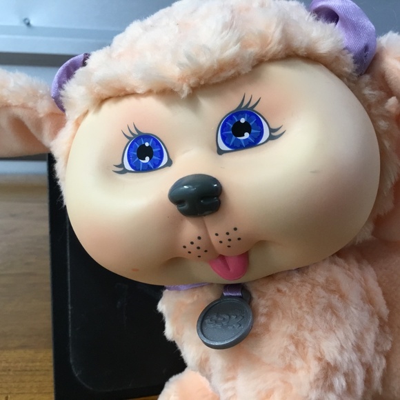 Mattel Cabbage Patch Kids Adopt N Luv Pets Peach Puppy Dog Plush - Picture 2 of 8